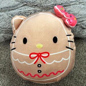 Squishmallows Sanrio Hello Kitty Christmas Gingerbread 10" Plush New w/Tag #R